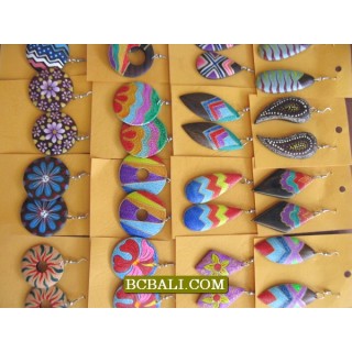 Cheap Price Earrings Wooden Alot Package Free 